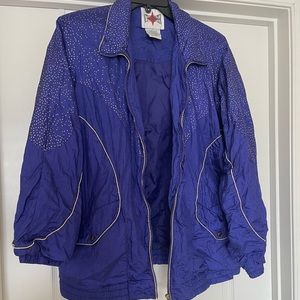 Active Frontier, Purple and gold vintage windbreaker